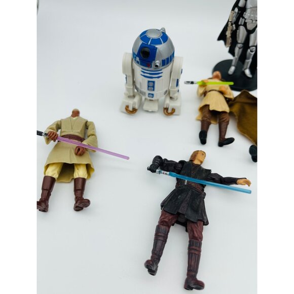 Star Wars Loose Figure Lot Captain Plasma, R2D2 Light Saber Clone Wars Commander - Picture 5 of 9